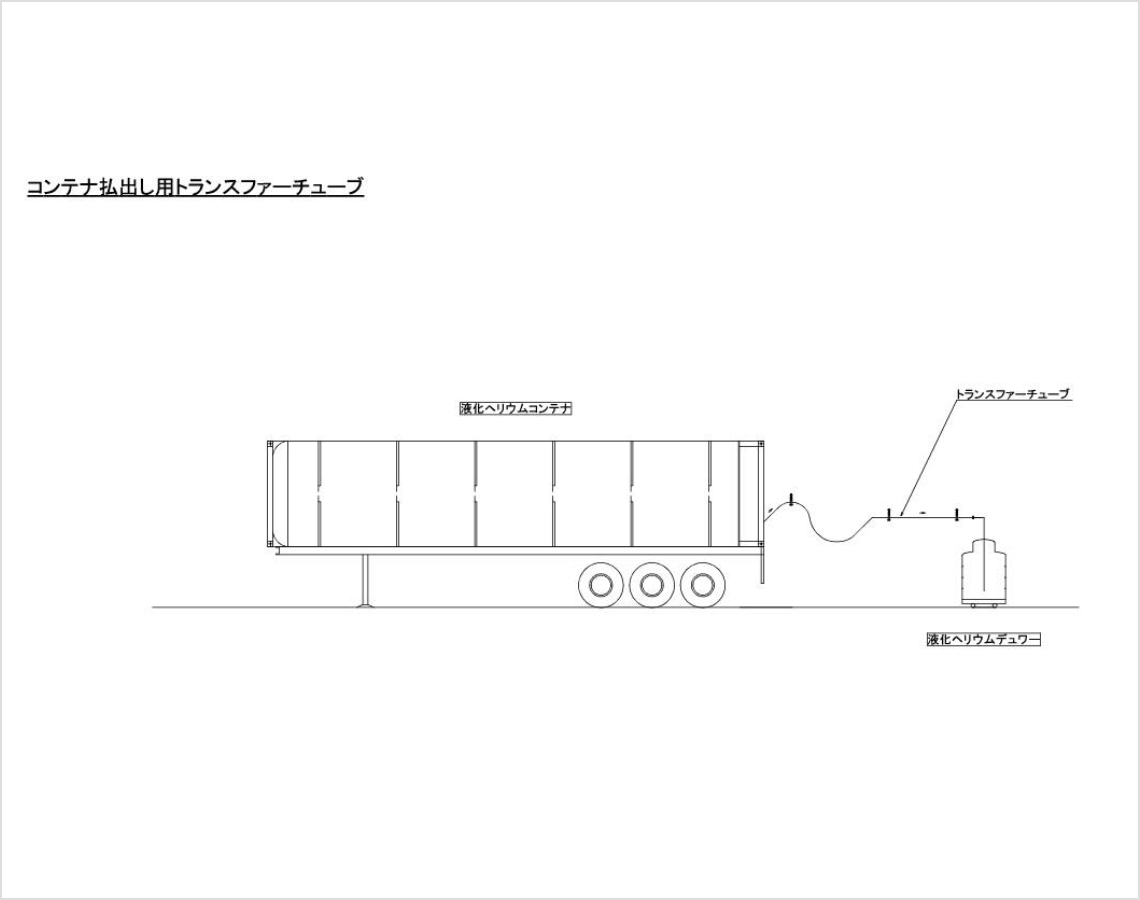 トランスファーチューブ/コンテナ払出し用